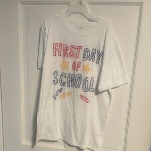 The Children's Place White 'First Day of School' Tee